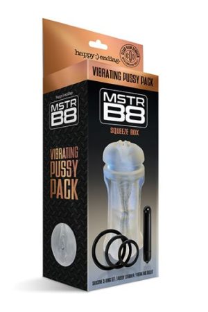 MSTR B8 VIBRATING PUSSY PACK SQUEEZE BOX 5 PC KIT