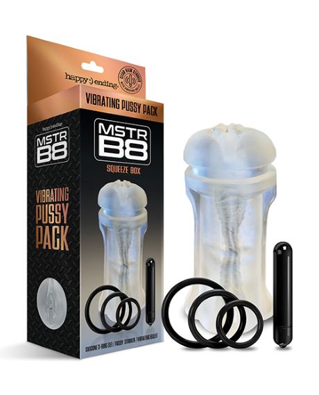 MSTR B8 VIBRATING PUSSY PACK SQUEEZE BOX 5 PC KIT - Image 3