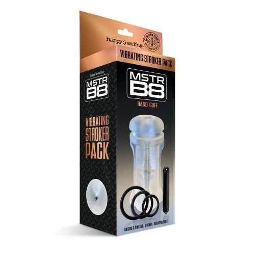 MSTR B8 VIBRATING STROKER PACK HAND CUFF 5 PC SET - Image 2