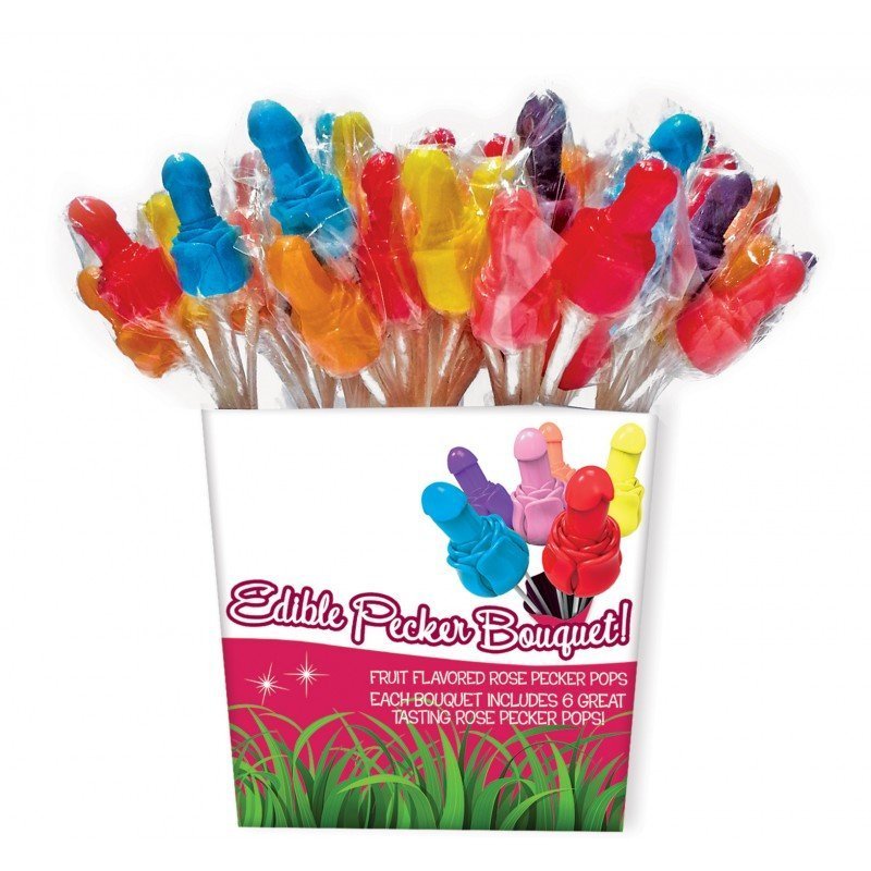 Pecker Candy Bouquet 72 Pcs Pail Display - Image 2