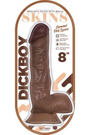 Dickboy Skins Dildo Caramel Lovers 8In