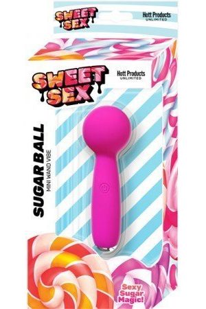 Sweet Sex Sugar Ball Mini Wand Magenta