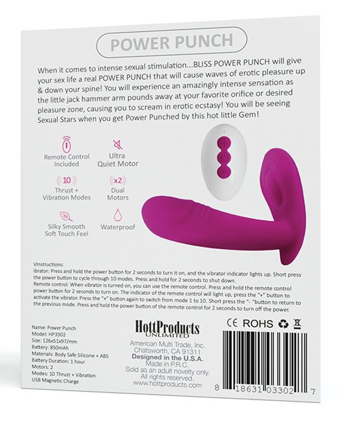 Bliss Power Punch Thrusting Vibe 10 Functions - Image 2