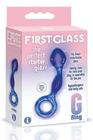 First Glass G-Ring Anal & Pussy Stimulator Plug
