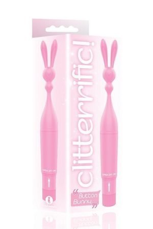 The 9's Clitterific! Button Bunny Clitoral Stimulator - Pink