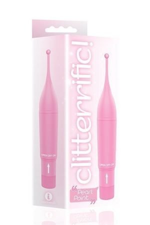 The 9's Clitterific! Pearl Point Clitoral Stimulator - Pink