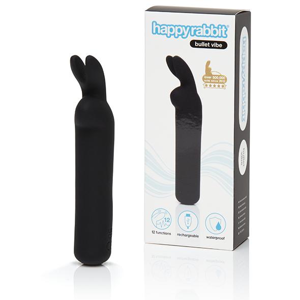 Happy Rabbit Rabbit Ears Bullet Vibe Black - Image 2
