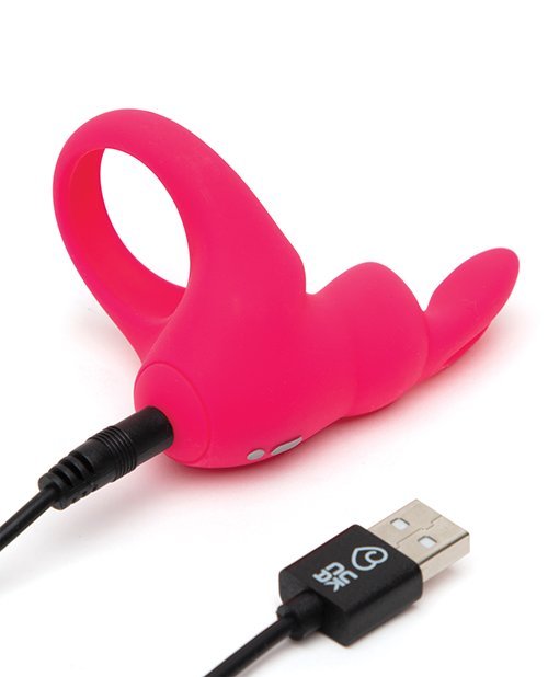 Happy Rabbit Rabbit Cock Ring Pink - Image 4