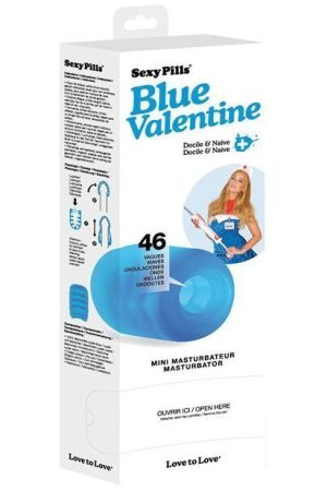 Sexy Pills Mini Masturbator Blue Box Of 6