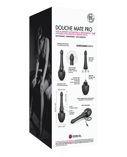 Dorcel Vibrating Douche Mate Pro - Black/silver - Image 2