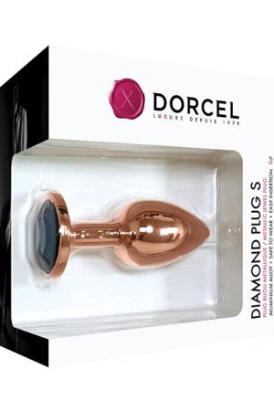 Dorcel Aluminium Bejeweled Diamond Plug - Rose Gold Small
