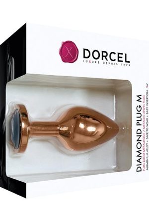 Dorcel Aluminium Bejeweled Diamond Plug - Rose Gold Medium