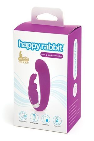 HAPPY RABBIT G-SPOT CLITORAL CURVE VIBRATOR PURPLE