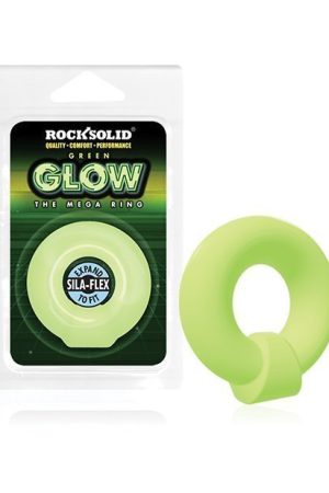 Rock Solid Glow In The Dark Mega Ring - Green