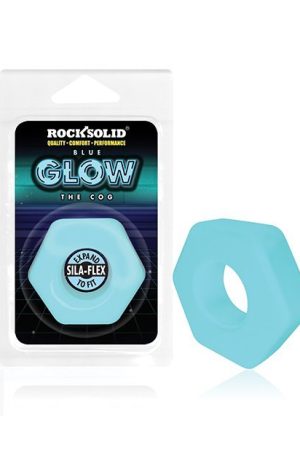 Rock Solid Glow In The Dark The Cog Ring - Blue