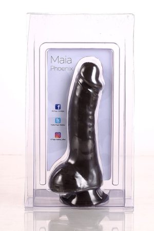 PHOENIX 8 REALISTIC SILICONE DONG BROWN "