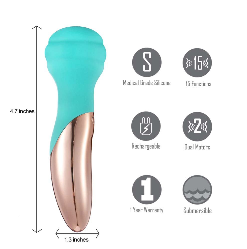 Kali Dual Motor Rechargeable Vibrating Mini Wand - Image 2