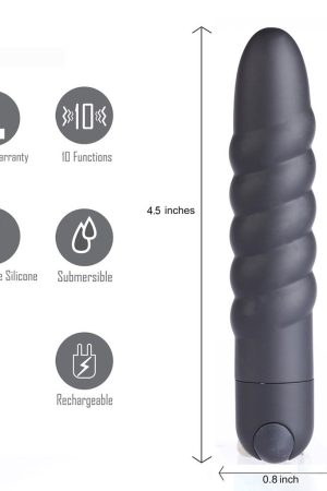 Lola Rechargeable Twisty Bullet Black