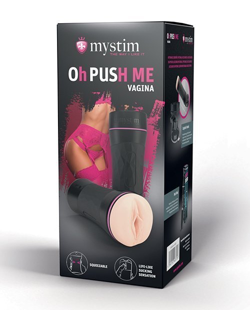 Mystim Oh-pushme Vagina - Black - Image 2