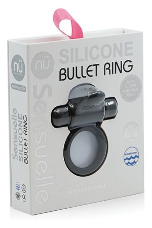 Sensuelle Silicone Bull Ring Black