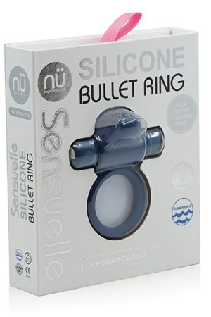 Sensuelle Silicone Bull Ring Navy Blue
