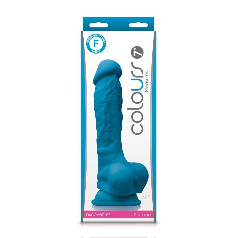 Colours Pleasures 7In Dildo Blue - Image 2