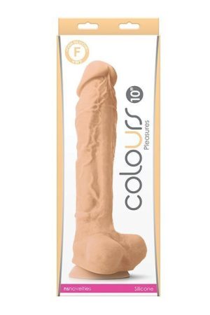 Colours Pleasures 10" Dildo - White