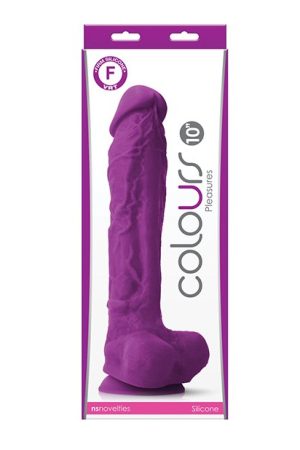Colours Pleasures 10" Dildo - Purple