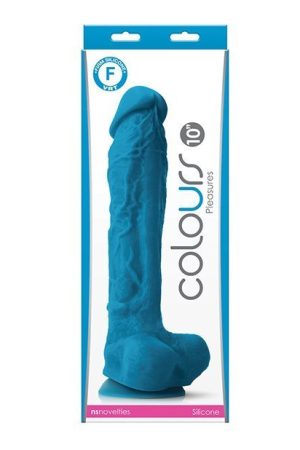 Colours Pleasures 10" Dildo - Blue