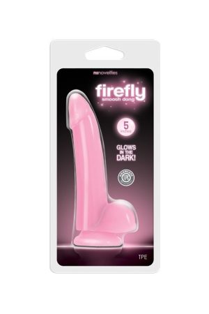 FIREFLY SMOOTH GLOWING DONG 5IN PINK