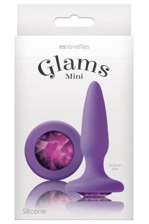 Glams Mini Butt Plug Purple Gem