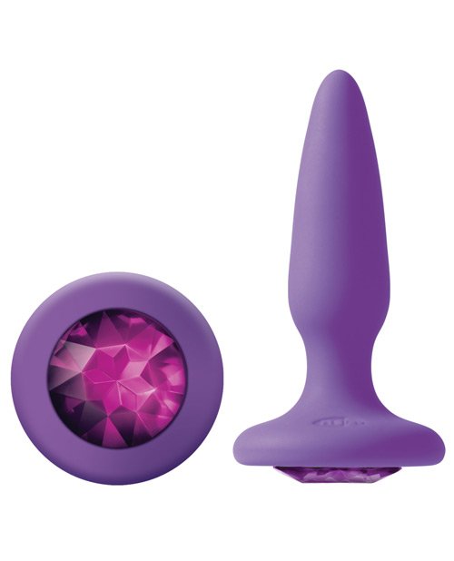 Glams Mini Butt Plug Purple Gem - Image 2