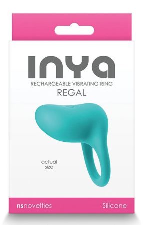 Inya Regal Rechargeable Vibrating Ring - Teal