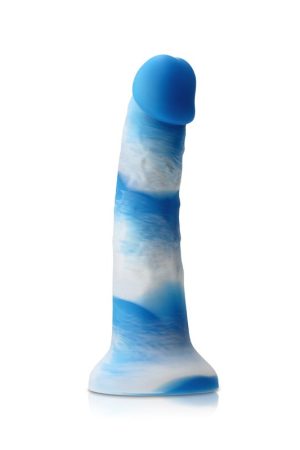 COLOURS PLEASURES YUM YUM 7IN DILDO BLUE