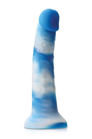 COLOURS PLEASURES YUM YUM 8IN DILDO BLUE