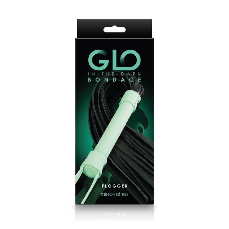 Glo Bondage Flogger Green - Image 2