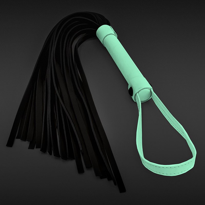 Glo Bondage Flogger Green - Image 3
