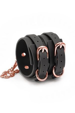 BONDAGE COUTURE ANKLE CUFFS BLACK