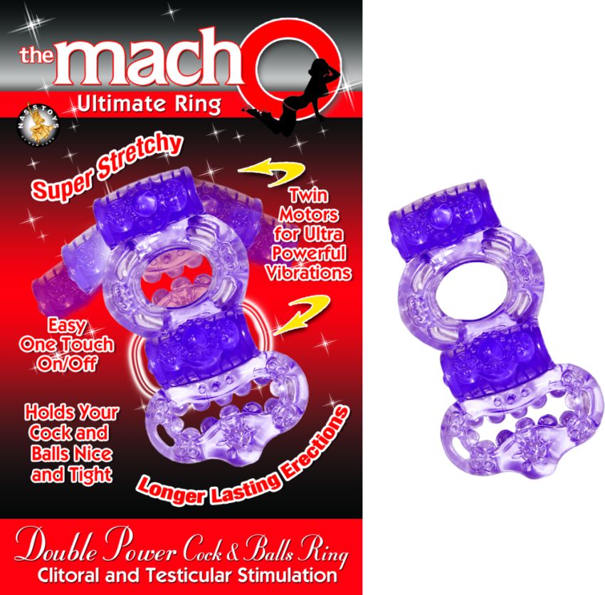 DOUBLE POWER COCK & BALLS RING - Image 2