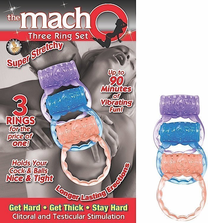 MACHO COLLECTION THREE RING SET