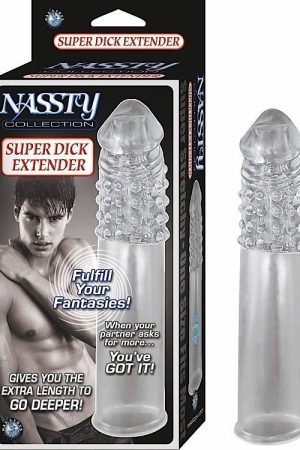 NASSTY COLLECTION SUPER DICK EXTENDER CLEAR