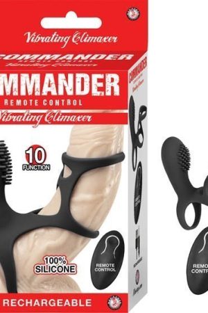 Commander Remote Control Vibrating Climaxer Black