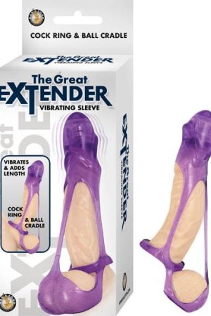 THE GREAT EXTENDER VIBRATING SLEEVE PURPLE
