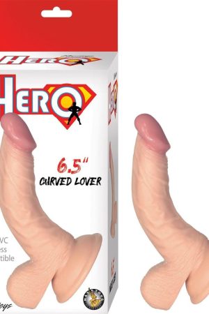 HERO 6.5IN CURVED LOVER DILDO