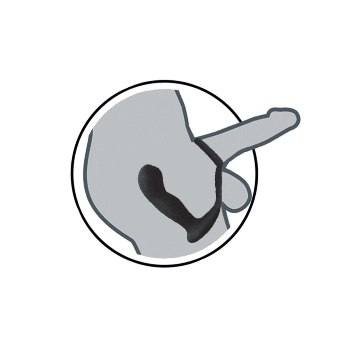 Butts Up Prostate Massager W/ Scrotum & Cock Ring Black - Image 4