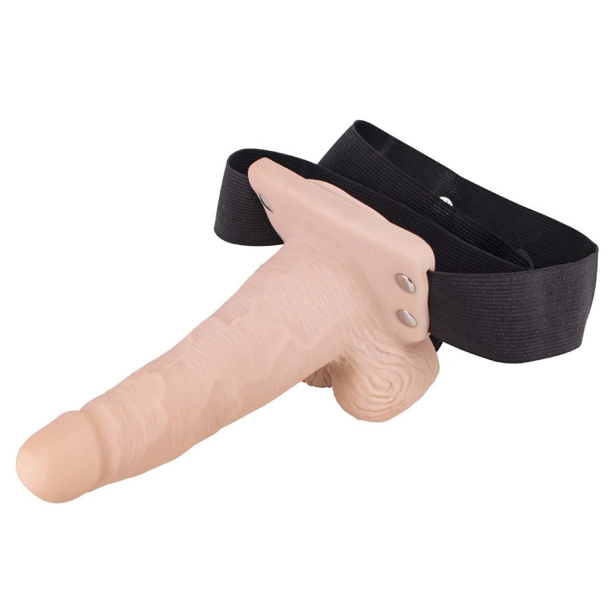 Erection Assistant Hollow Strap-On 6 Vibrating White " - Image 3