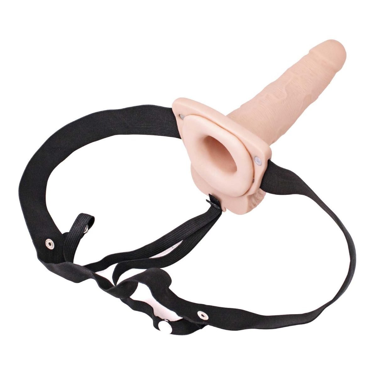 Erection Assistant Hollow Strap-On 6 Vibrating White " - Image 4