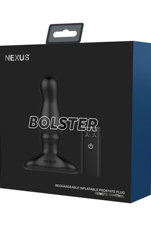 Nexus Bolster Butt Plug  W/inflatable Tip - Black