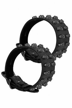 OUCH! SKULLS & BONES ANKLE CUFFS W/ SKULLS