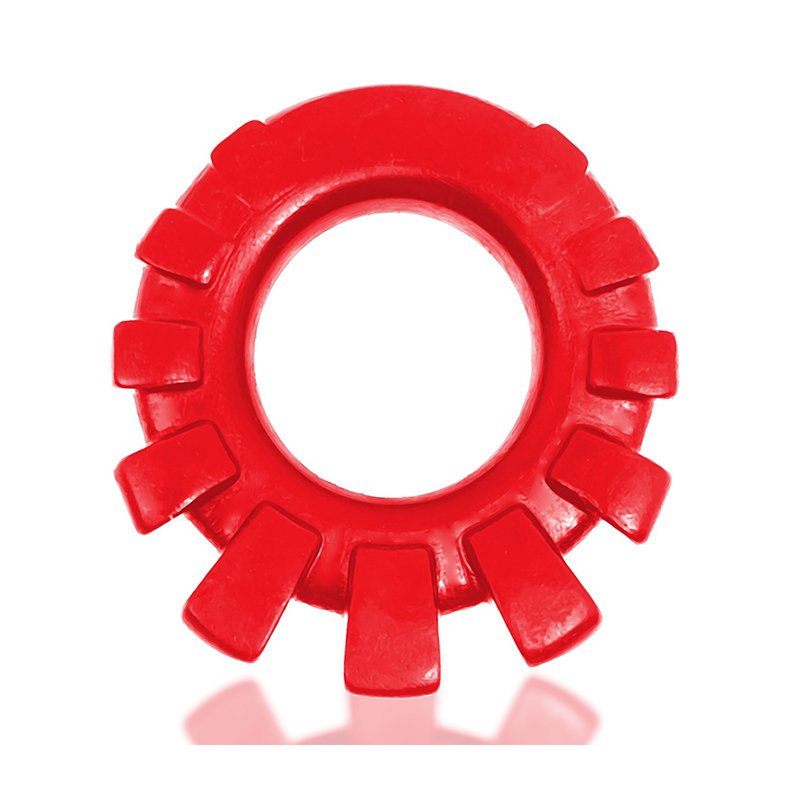 Cock-Lug Lugged Cockring Red (Net) - Image 4